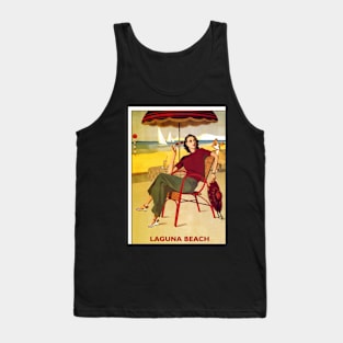 Beach - Vintage Travel Advrtising Tank Top